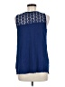 Cupio 100% Cotton Blue Sleeveless Blouse Size M - photo 2