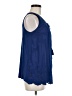 Cupio 100% Cotton Blue Sleeveless Blouse Size M - photo 4