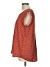 Pleione 100% Polyester Red Short Sleeve Top Size L - photo 5