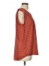 Pleione 100% Polyester Red Short Sleeve Top Size L - photo 4