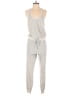 Bella Dahl Chevron-herringbone Gray Jumpsuit Size M - photo 1