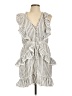 LoveShackFancy 100% Cotton Stripes Ivory Casual Dress Size 10 - photo 1