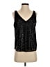 Ann Taylor LOFT 100% Polyester Black Sleeveless Blouse Size S (petite) - photo 1