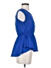 Mine Blue Sleeveless Blouse Size S - photo 4