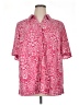Catherines Paisley Pink Short Sleeve Blouse Size 1X - photo 1