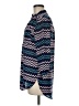 Wishful Park 100% Polyester Chevron-herringbone Blue 3/4 Sleeve Blouse Size M - photo 5