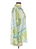 Zara Paisley Green 3/4 Sleeve Blouse Size S - photo 4