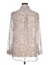 Belle + Sky 100% Polyester Paisley Pink Ivory Long Sleeve Blouse Size XL - photo 2