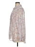 Belle + Sky 100% Polyester Paisley Pink Ivory Long Sleeve Blouse Size XL - photo 5