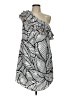 Apt. 9 100% Polyester Graphic Silver Cocktail Dress Size L - photo 1