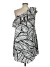 Apt. 9 100% Polyester Graphic Silver Cocktail Dress Size L - photo 2