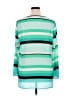 MICHAEL Michael Kors Stripes Teal Long Sleeve Blouse Size XL (estimated) - photo 2