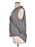 Ann Taylor 100% Polyester Silver Sleeveless Blouse Size XL - photo 5