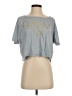 lucy Metallic Gray Short Sleeve T-Shirt Size XS - photo 1