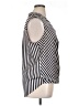 Ann Taylor 100% Polyester Silver Sleeveless Blouse Size XL - photo 4
