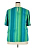 Notations 100% Polyester Green Short Sleeve Top Size 18W - photo 2