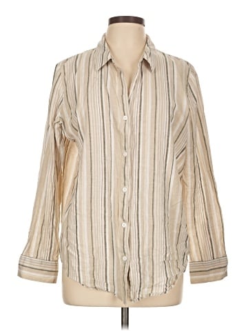 Liz Claiborne Long Sleeve Button-Down Shirt (view 1)