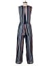 Monteau Stripes Blue Jumpsuit Size M - photo 2
