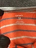 Carter's 100% Polyester Stripes Orange Long Sleeve Onesie 9-12 MO / 12 MO - photo 3