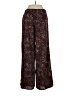 Roxy 100% Viscose Paisley Burgundy Casual Pants Size S - photo 2