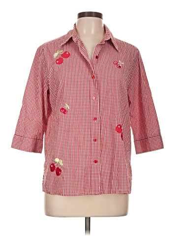 Allison Daley 3/4 Sleeve Button-Down Shirt (view 1)