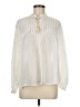 matta 100% Lyocell Ivory Long Sleeve Blouse Size M - photo 1