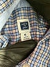 Janie and Jack 100% Cotton Checkered-gingham Blue Long Sleeve Button-Down Shirt Size 6 - photo 4