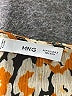 MNG 100% Polyester Print Orange Casual Dress Size 2 - photo 7