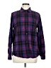 L.L.Bean 100% Cotton Plaid Purple Long Sleeve Button-Down Shirt Size M - photo 1