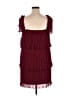 DKNY 100% Polyester Burgundy Cocktail Dress Size 12 - photo 2