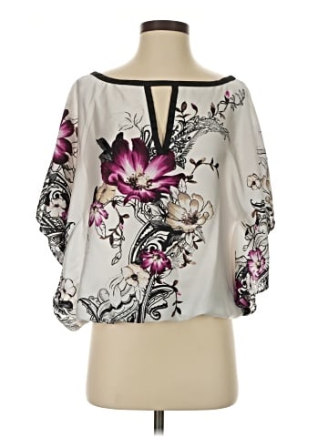 White House Black Market 3/4 Sleeve Blouse (view 1)