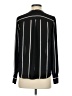 Who What Wear 100% Polyester Stripes Black Long Sleeve Blouse Size S - photo 2