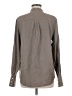 J.Crew 100% Silk Solid Gray Long Sleeve Silk Top Size M - photo 2