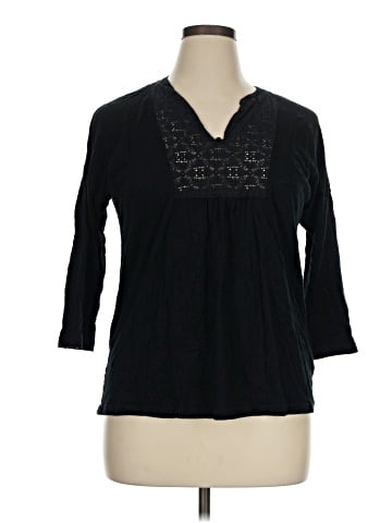 Chaps 3/4 Sleeve Blouse (view 1)