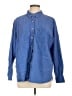 Universal Thread Solid Blue Long Sleeve Button-Down Shirt Size L - photo 1
