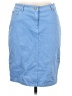 J. McLaughlin Solid Blue Casual Skirt Size 6 - photo 1