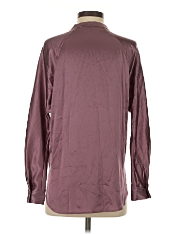 Vince. Long Sleeve Silk Top (view 2)