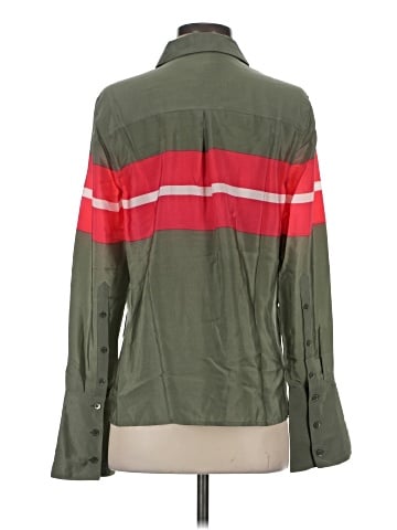 Equipment Long Sleeve Silk Top (view 2)