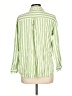 Old Navy Stripes Green Long Sleeve Button-Down Shirt Size L - photo 2
