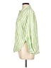 Old Navy Stripes Green Long Sleeve Button-Down Shirt Size L - photo 5