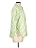Old Navy Stripes Green Long Sleeve Button-Down Shirt Size L - photo 4