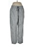Athleta 100% Linen Chevron-herringbone Gray Linen Pants Size L - photo 1