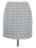 Bar III 100% Polyester Houndstooth Gray Casual Skirt Size 8 - photo 1