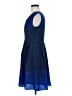Ann Taylor LOFT 100% Polyester Stars Blue Cocktail Dress Size 6 - photo 5