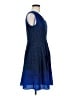 Ann Taylor LOFT 100% Polyester Stars Blue Cocktail Dress Size 6 - photo 4