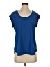 J.Crew 100% Polyester Blue Short Sleeve Top Size 4 - photo 1
