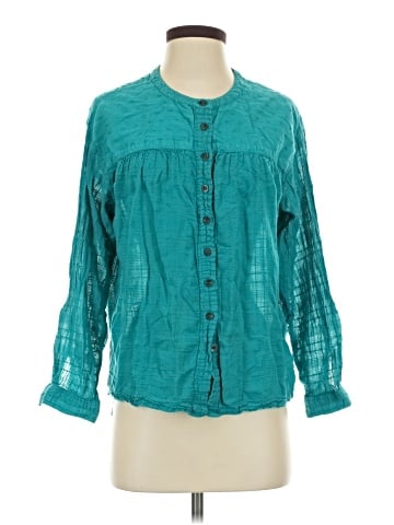 Pilcro by Anthropologie 3/4 Sleeve Button-Down Shirt (view 1)