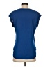 J.Crew 100% Polyester Blue Short Sleeve Top Size 4 - photo 2
