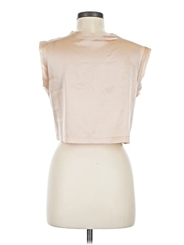 NONchalant Sleeveless Silk Top (view 2)