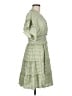 Max Studio Checkered-gingham Green Casual Dress Size M - photo 4